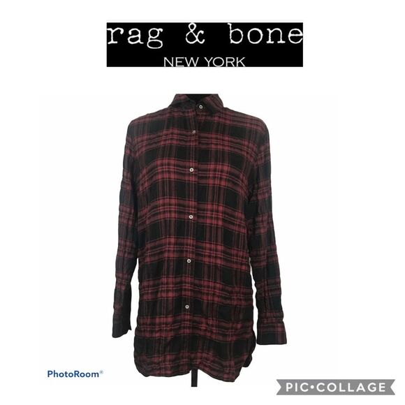 Rag & Bone Flannel plaid shirt - Picture 3 of 6